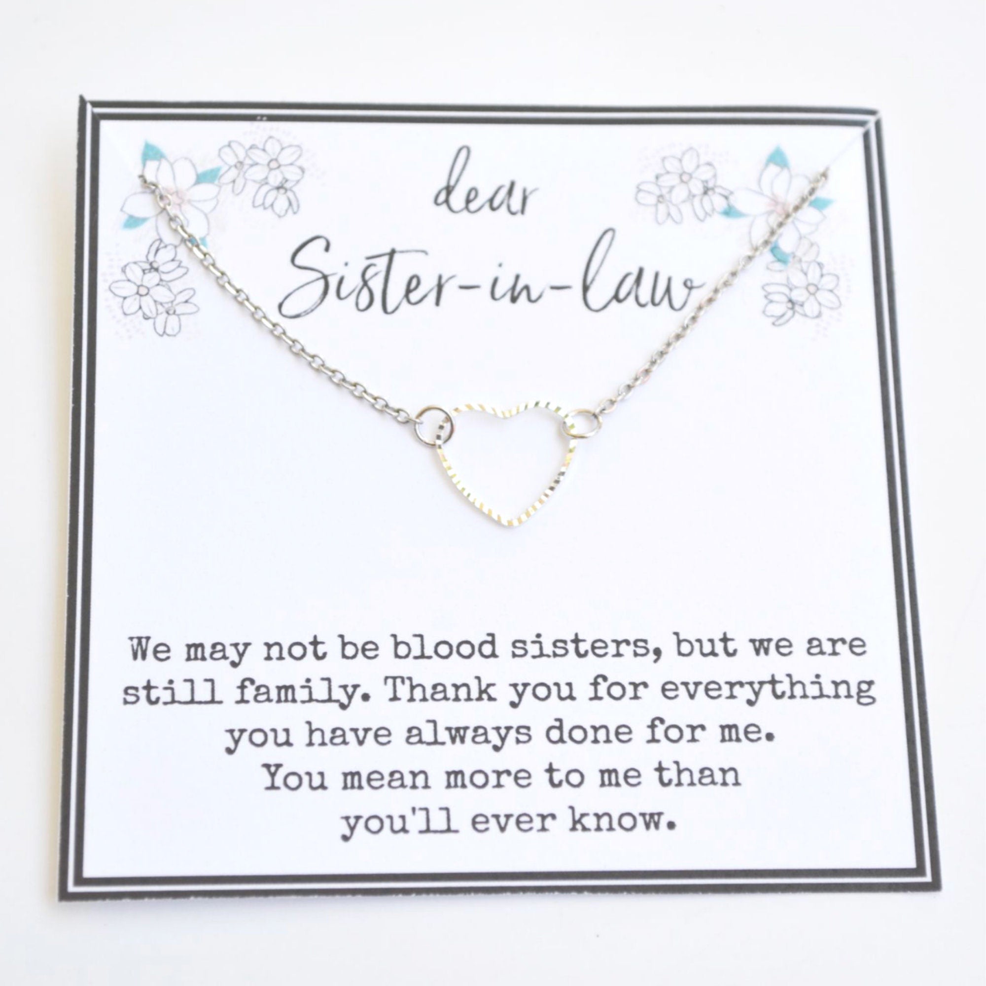 Sister in law gift, Sister in law birthday card, Sister in law birthda –  Little Happies Co