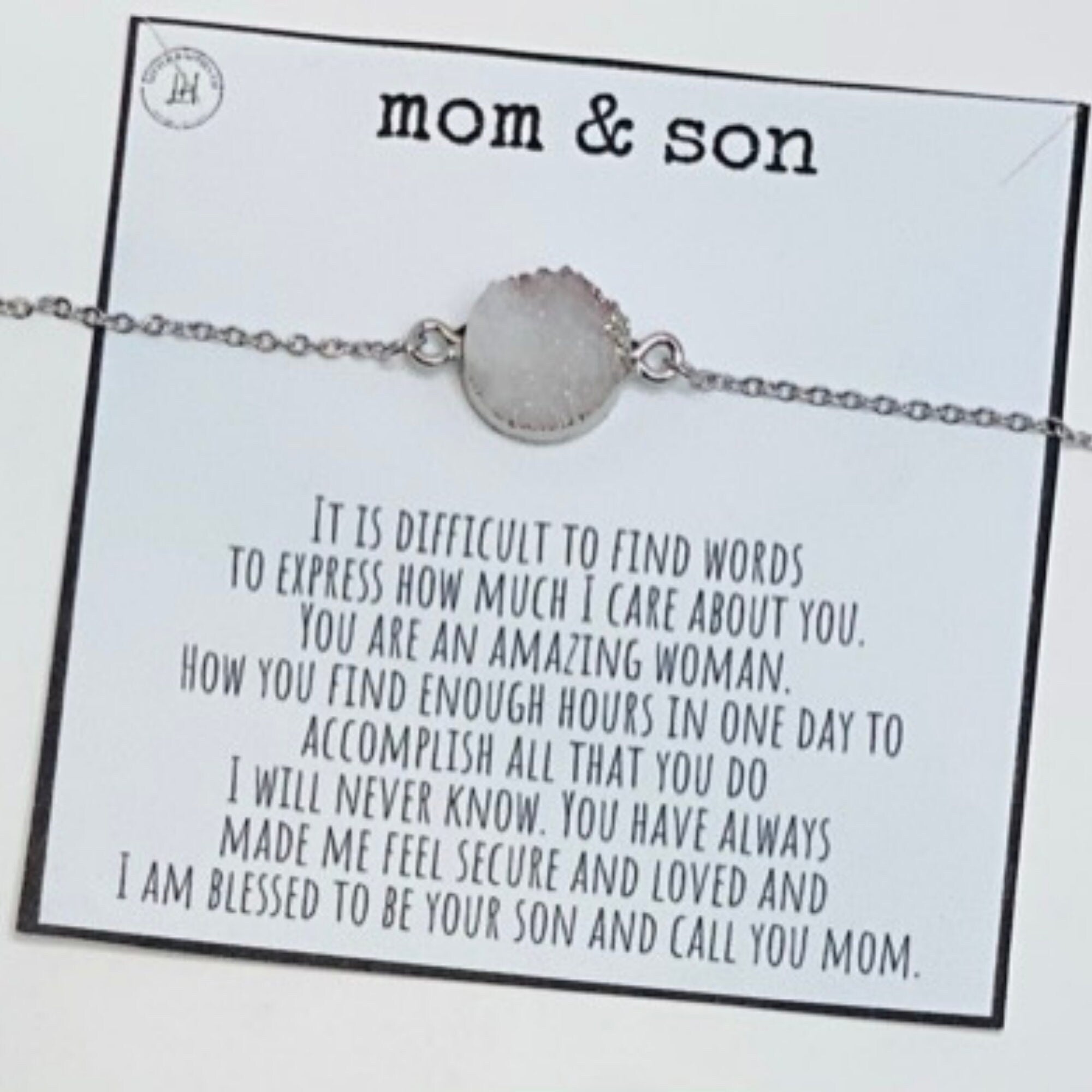 Mother and Son Necklace, Mom Gift, Mother's Day Gift from Son – HeartQ