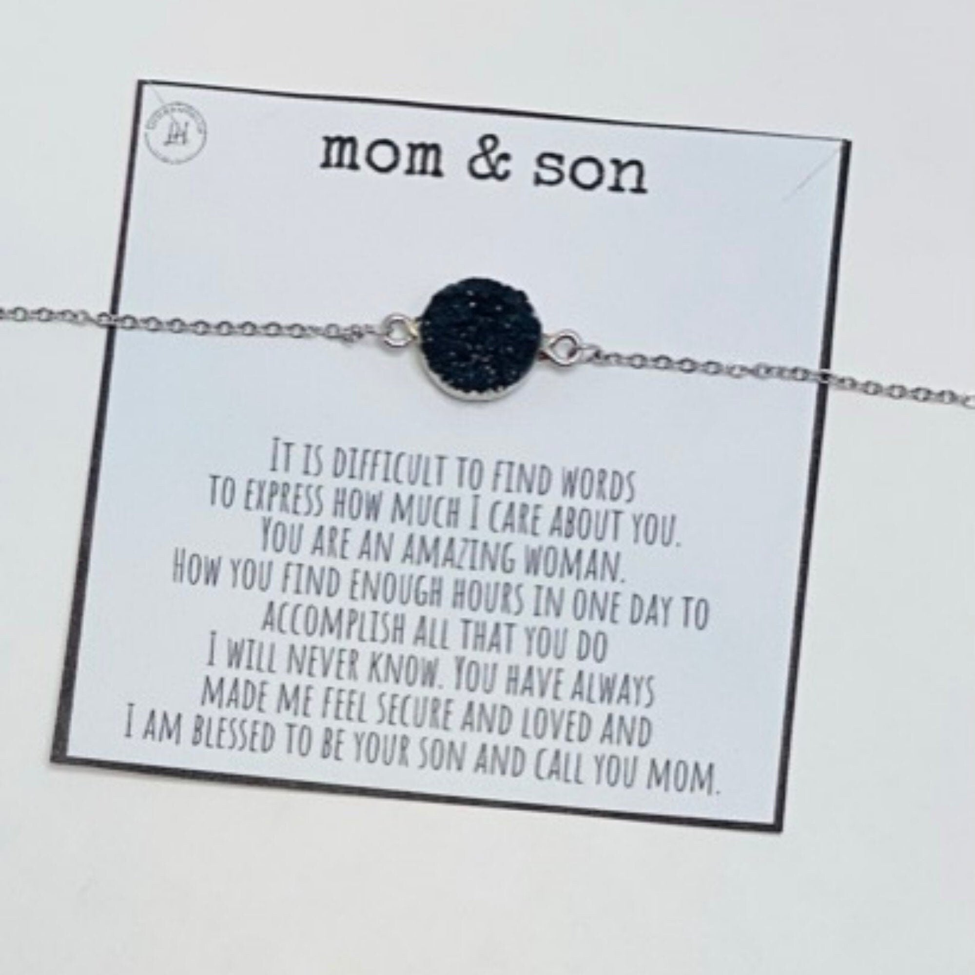 Mother and Son Necklace, Mom Gift, Mother's Day Gift from Son – HeartQ