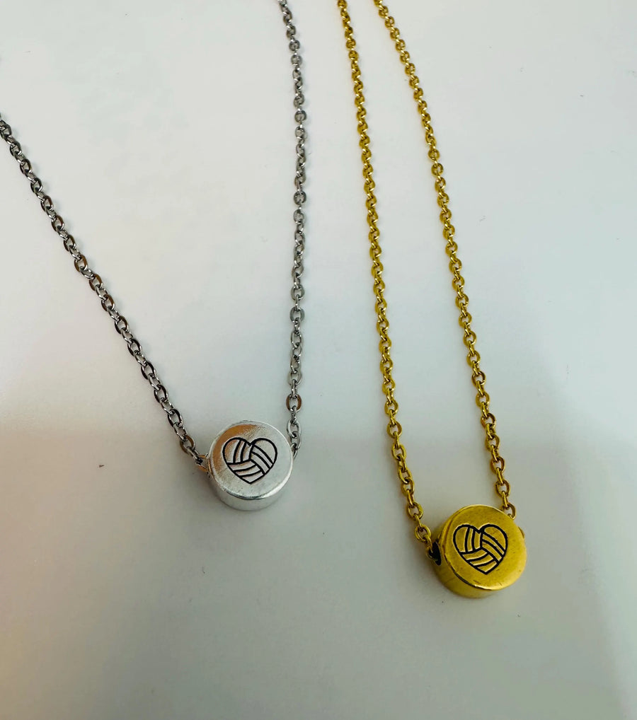 Dainty Volleyball Necklace - Perfect Senior Night Gift for Players