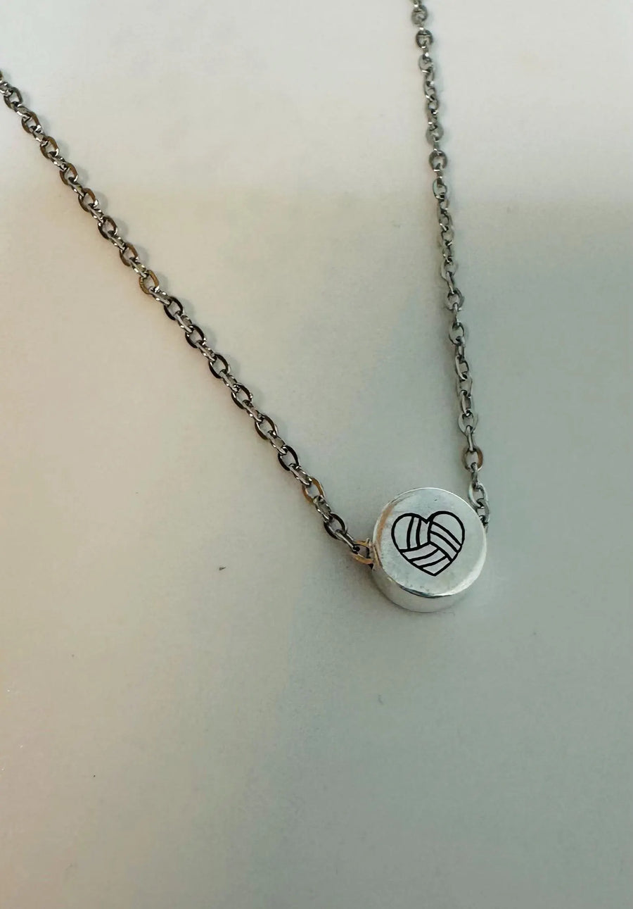 Dainty Volleyball Necklace - Perfect Senior Night Gift for Players