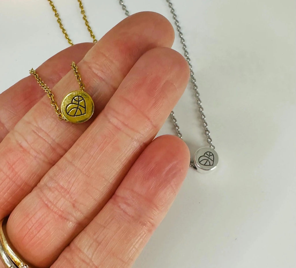 Dainty Basketball Necklace, Senior Night Gifts, Basketball Gifts for Girls, Basketball Necklace for Women, Gift for Basketball Player