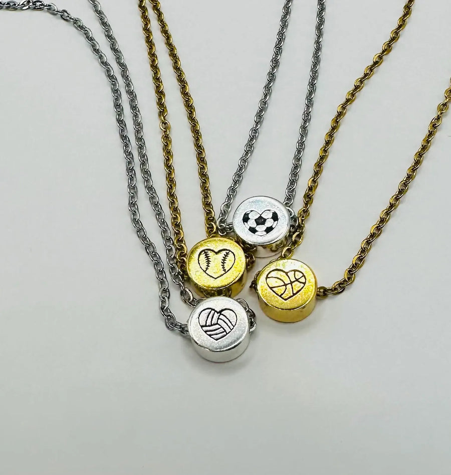 Dainty Volleyball Necklace - Perfect Senior Night Gift for Players