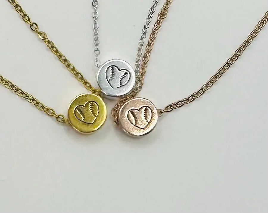 Dainty Softball Necklace - Perfect Senior Night Gift for Players