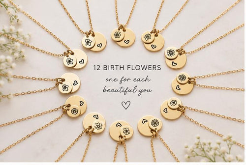 April Birth Flower Necklace | Daisy Birthday Gift for Her | Personalized April Necklace | Birth Month Jewelry | Gold Silver Gift