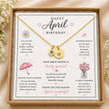 April Birth Flower Necklace | Daisy Birthday Gift for Her | Personalized April Necklace | Birth Month Jewelry | Gold Silver Gift