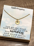Wave Necklace, Gift for her, encouragement gift, grief gift, sympathy gift, inexpensive gift, miscarriage gift, womens gift, womens jewelry