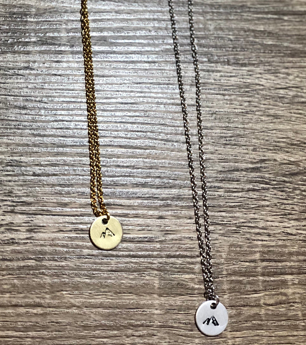 Mountain Necklace, Gift for her, inspirational gift, sympathy, Christian, divorce, miscarriage, recovery, grief, cancer, encouragement gift