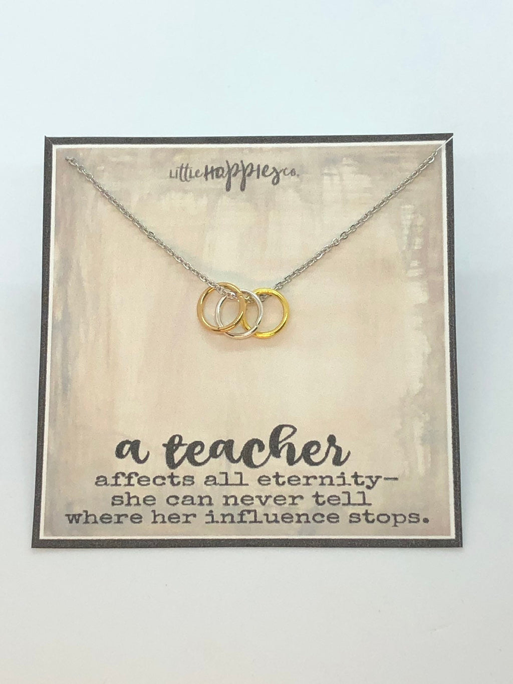 Eternity necklace, Teacher appreciation gift, Teacher gifts, Gift for teacher, personalized teacher, end of year teacher gift, inexpensive