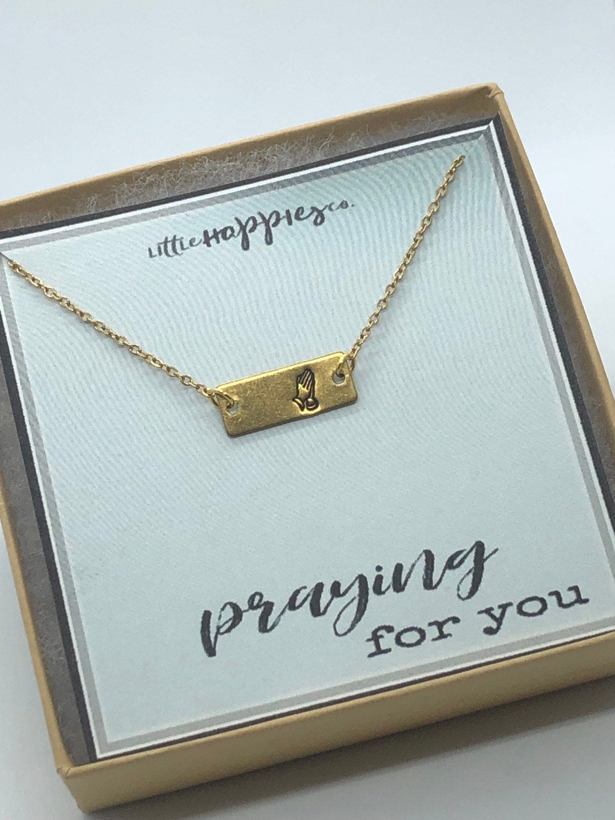 Christian Jewelry, encouragement necklace, praying for you, encouragement gift, sympathy gift, grief gift, miscarriage gift, infertility