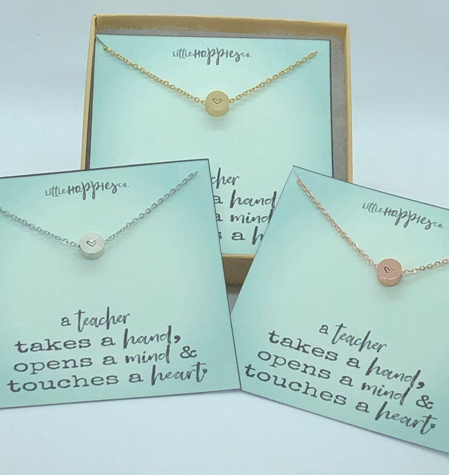 Thank you teacher gift, Gift for teacher, Teacher appreciation gift, Teacher gifts, Teacher end of year gifts, necklace, gift for her