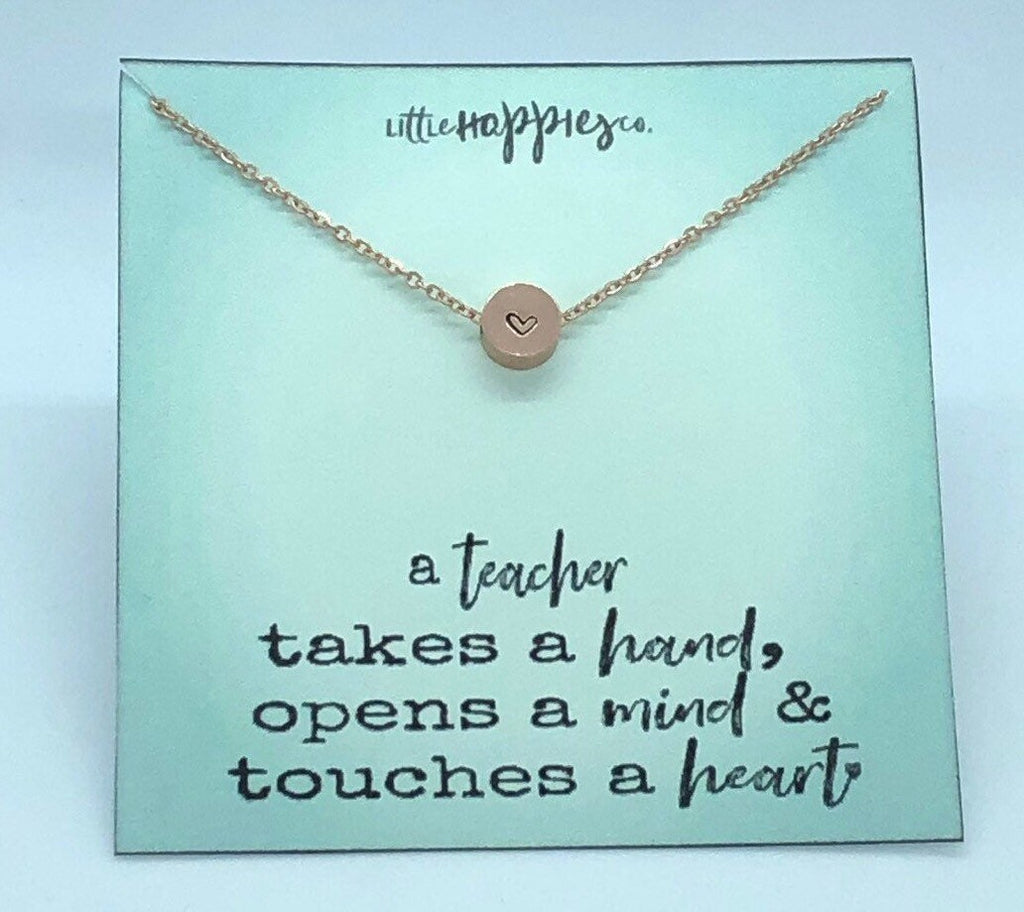 Thank you teacher gift, Gift for teacher, Teacher appreciation gift, Teacher gifts, Teacher end of year gifts, necklace, gift for her