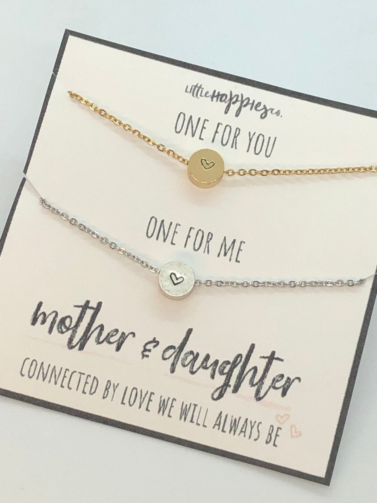 Best friend gifts, friendship gift, necklace set, two necklaces, best friend birthday gift, personalized gift, inexpensive gift, necklace