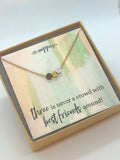 Friendship necklace, trio, bestfriend gift, dainty triple heart, simple jewelry, gift for her, best friend birthday, chirstmas, friends