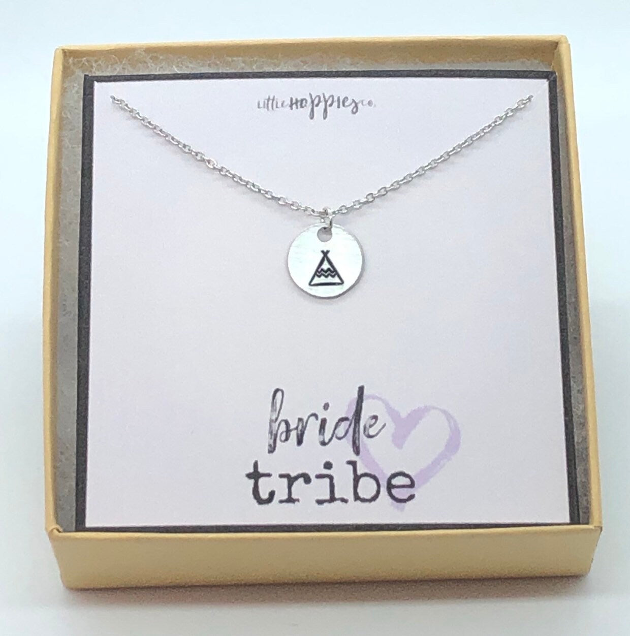 Bachelorette party gifts, bachelorette, bridesmaids gifts, bridesmaid necklace, wedding party gift, bride tribe, teepee, tee pee, bride