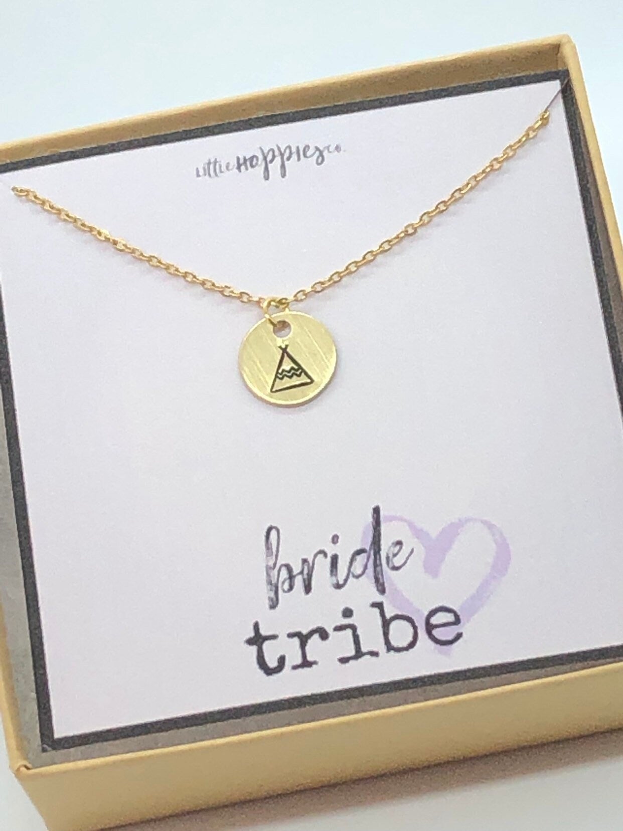 Bachelorette party gifts, bachelorette, bridesmaids gifts, bridesmaid necklace, wedding party gift, bride tribe, teepee, tee pee, bride