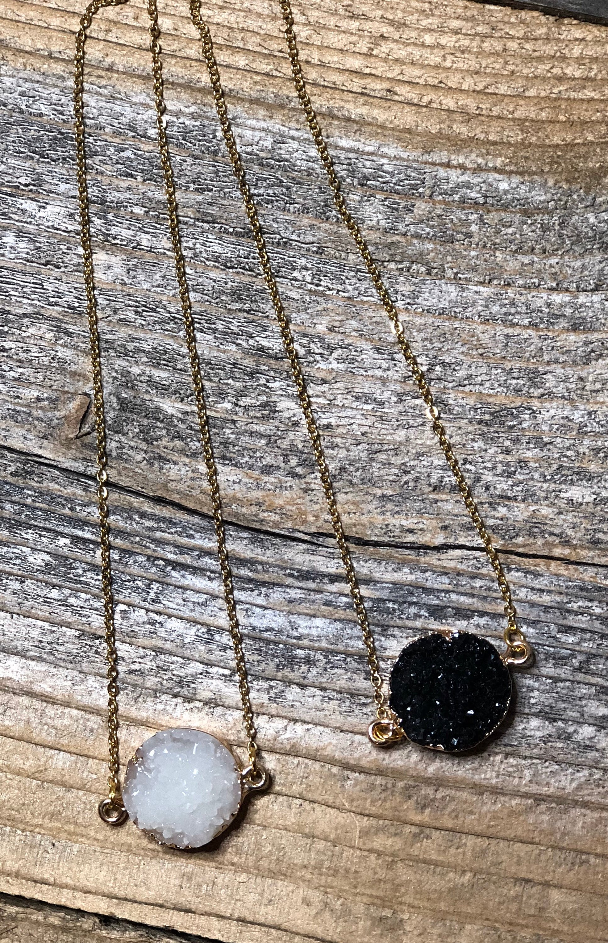 Gift for aunt, Gift for aunt from niece, Aunt necklace, gift from nephew, aunt gifts, aunt jewelry, druzy (01-004)