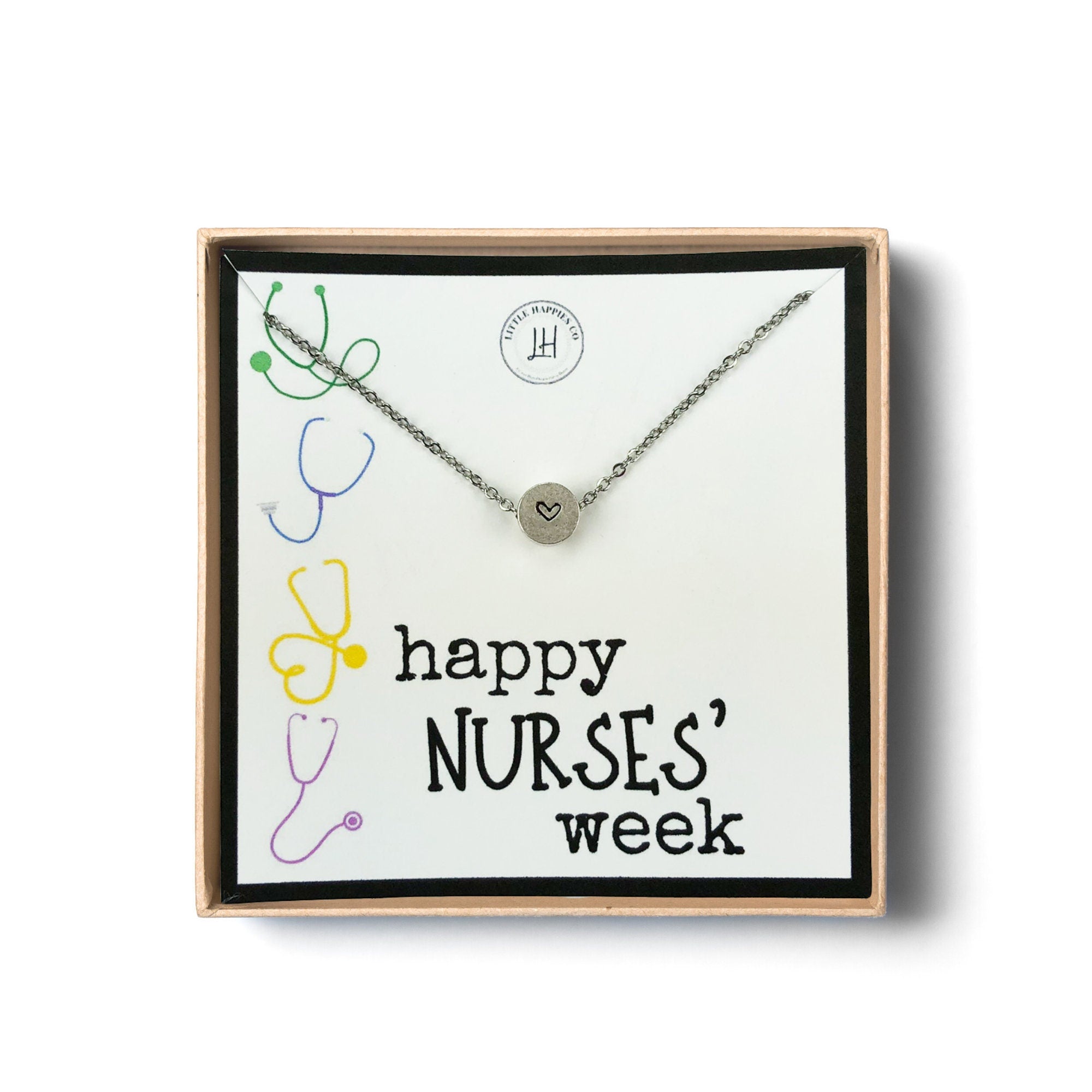 Nurse gift, heart necklace, RN nurse necklace, RN gifts, doctor gift, LPN gift, Gift for nursing student, nurse appreciation