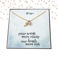 Sympathy/Grief Necklace - angel wing, heart  necklace, miscarriage gift, sympathy necklace, sympathy gift, grief gift, encouragement gift