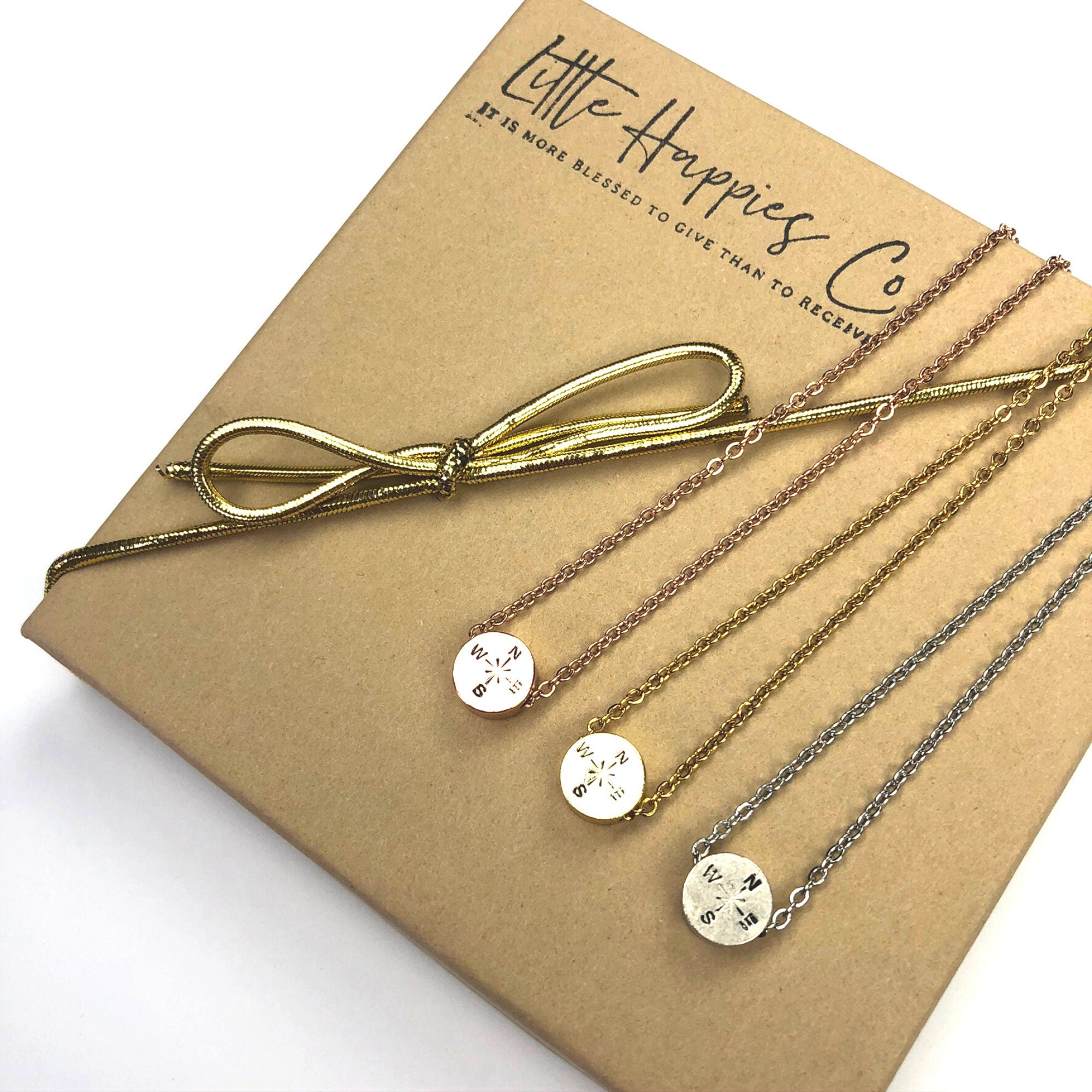 Class of 2020 graduation necklace gift, Congratulations jewelry, Gift for girls college, High school, Senior graduation, Compass necklace