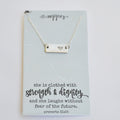 Faith Necklace, Christian Jewelry, Christian Necklace, Bar Necklace, Religious Gift, Christian Gifts for Friends, Scripture Necklace