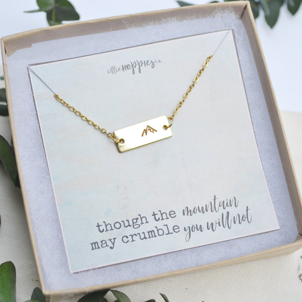 Mountain necklace, Encouragement gift, Christian necklace, Christian jewelry, Faith necklace, Religious jewelry, Miscarriage keepsake