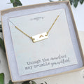 Mountain necklace, Encouragement gift, Christian necklace, Christian jewelry, Faith necklace, Religious jewelry, Miscarriage keepsake