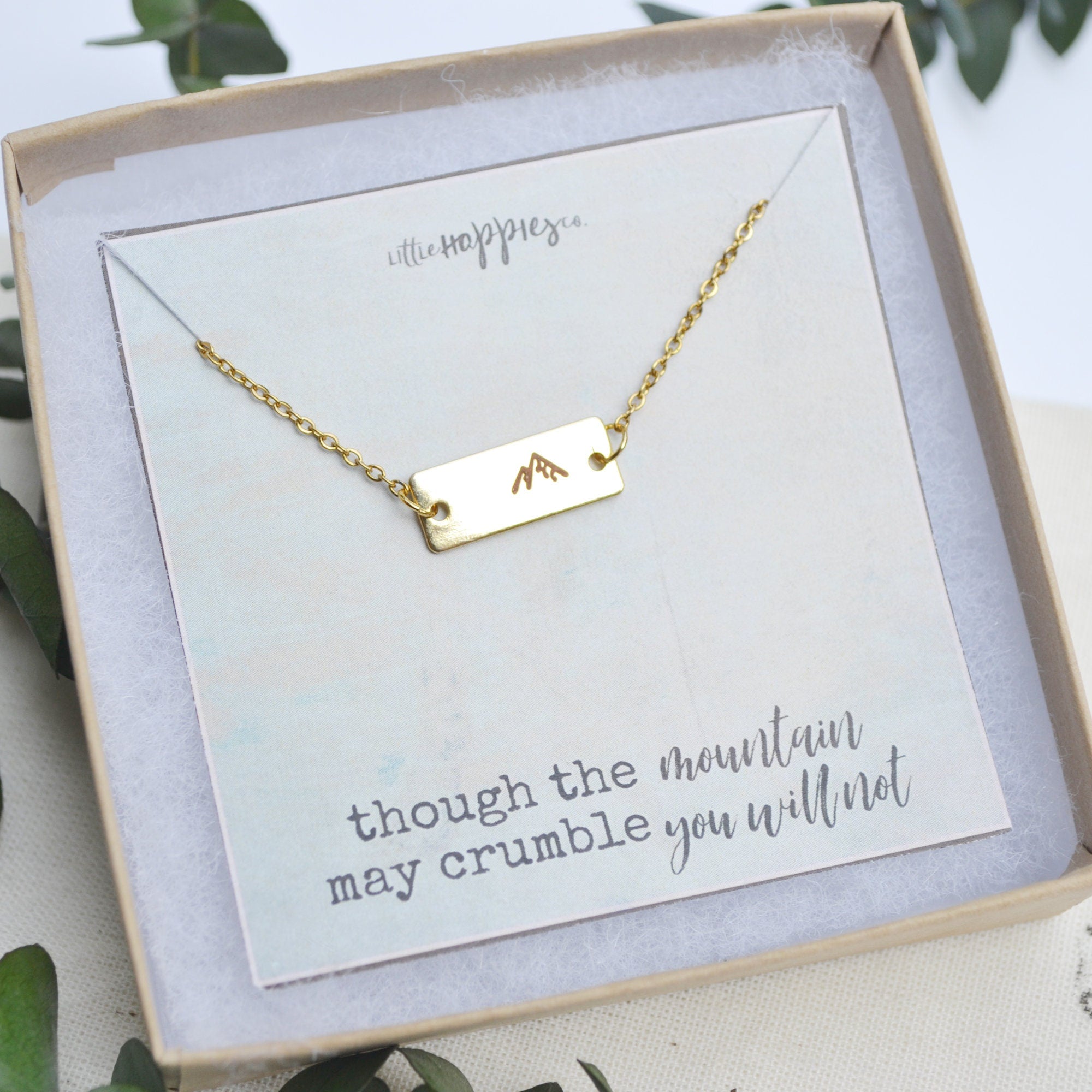 Mountain necklace, Encouragement gift, Christian necklace, Christian jewelry, Faith necklace, Religious jewelry, Miscarriage keepsake