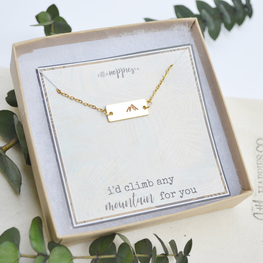 Mountain Necklace, encouragement necklace, Encouragement gift,  christian, Dainty Womens gift, Faith, miscarry, miscarriage gift, grief gift