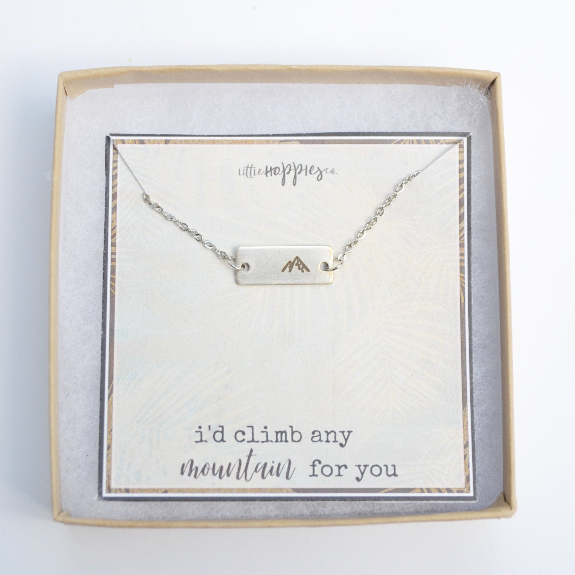Mountain Necklace, encouragement necklace, Encouragement gift,  christian, Dainty Womens gift, Faith, miscarry, miscarriage gift, grief gift
