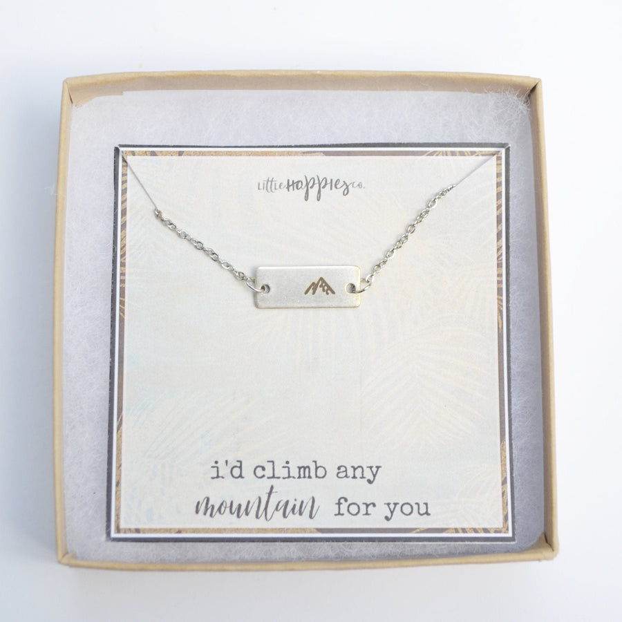 Mountain Necklace, encouragement necklace, Encouragement gift,  christian, Dainty Womens gift, Faith, miscarry, miscarriage gift, grief gift