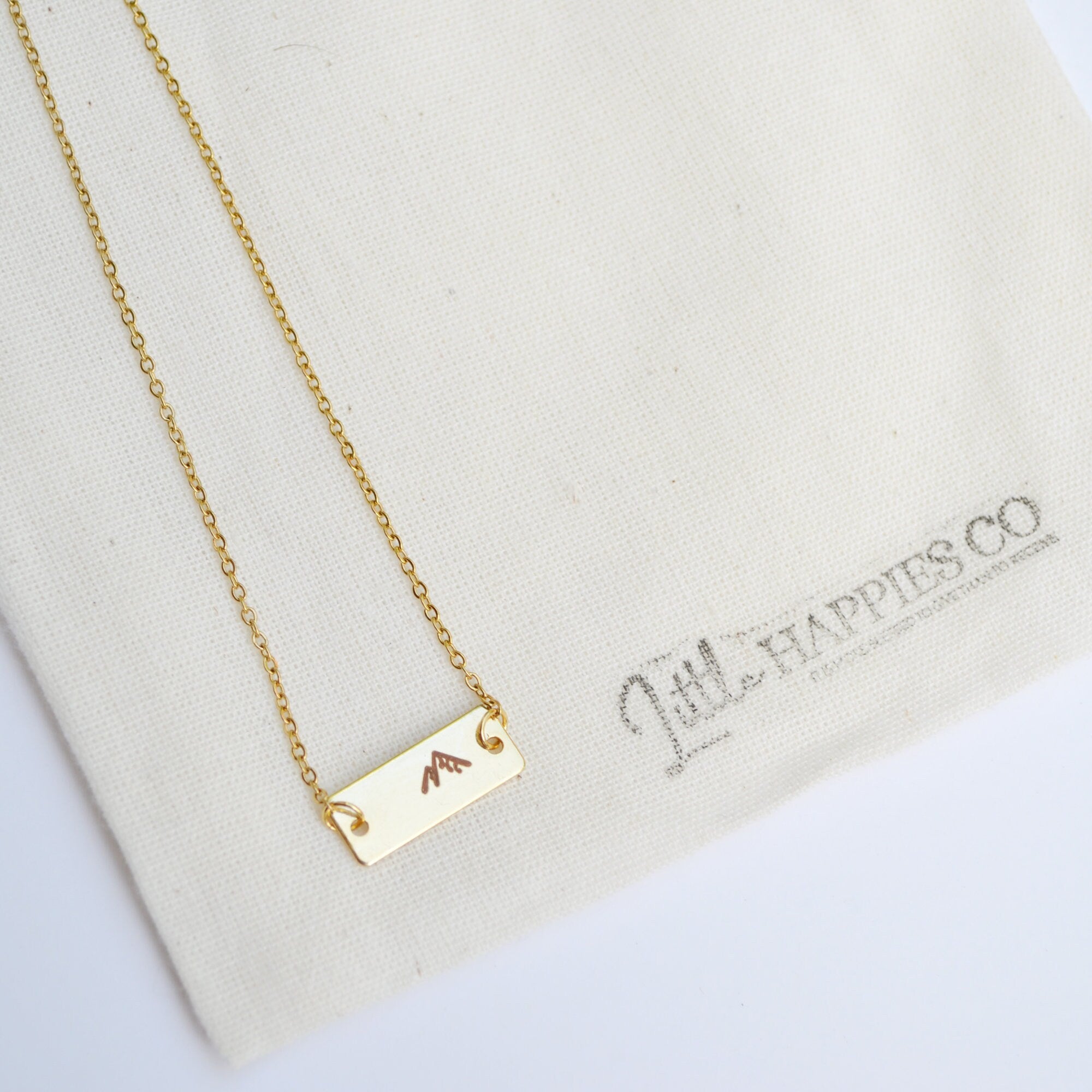 Mountain Pendant Necklace, Faith Necklace, Religious Jewelry, Mountain Necklace, Christian Gifts for Friends, Gold Mountain Necklace