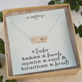 Teacher Thank You Gift, Appreciation Gift, Bar Necklace, Teacher Appreciation Gift, Heart Necklace, Gifts for Her, Teacher Gift Jewelry