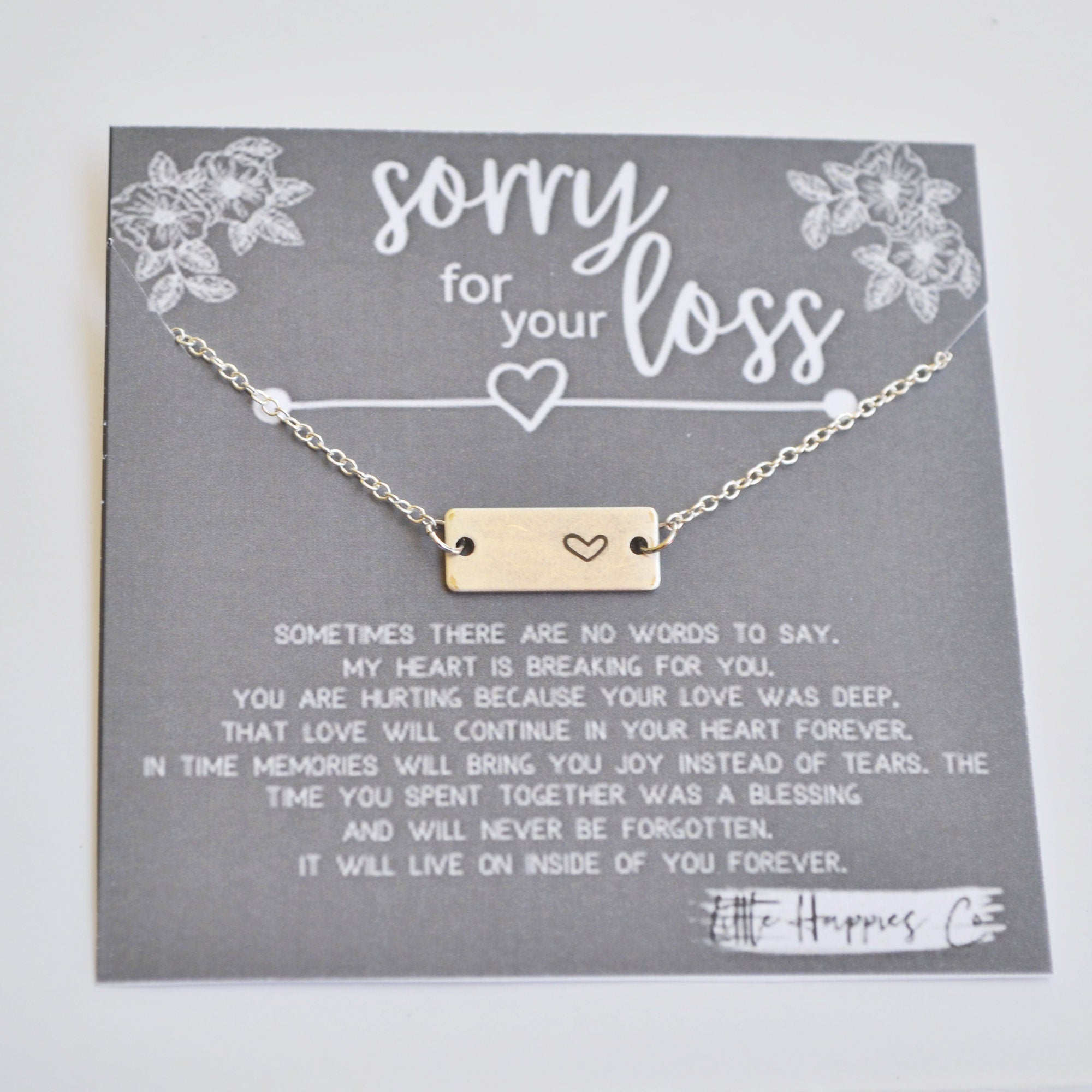 Sympathy Gift, Grief Gift, Miscarriage Gift, Sorry For Your Loss Gift, Loss of Baby Necklace, Rainbow Baby Necklace, Gift for Rainbow Baby