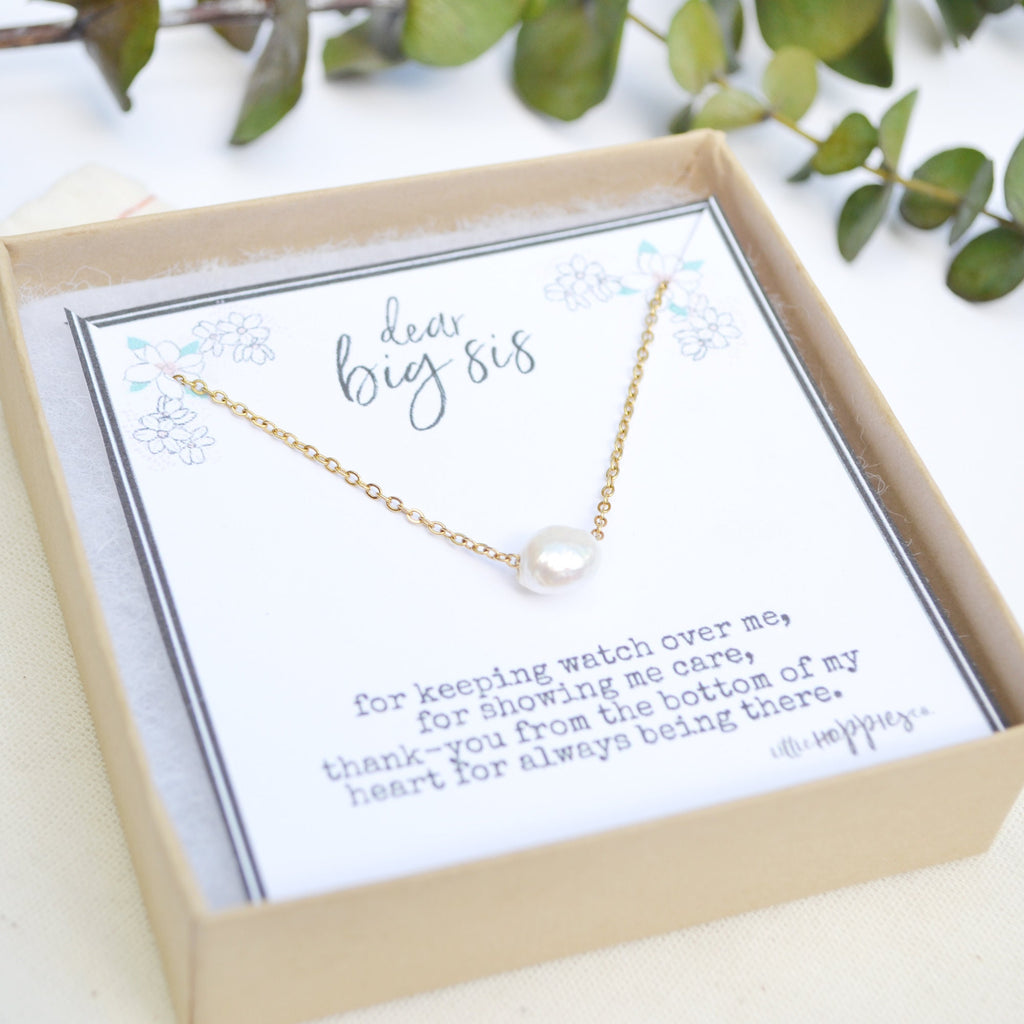 Gift for Big Sister, Sister Necklace, Sister Jewelry Gift, Gift for Her, Sister Appreciation, Sister Jewelry, Sister Gift Ideas (01-001)