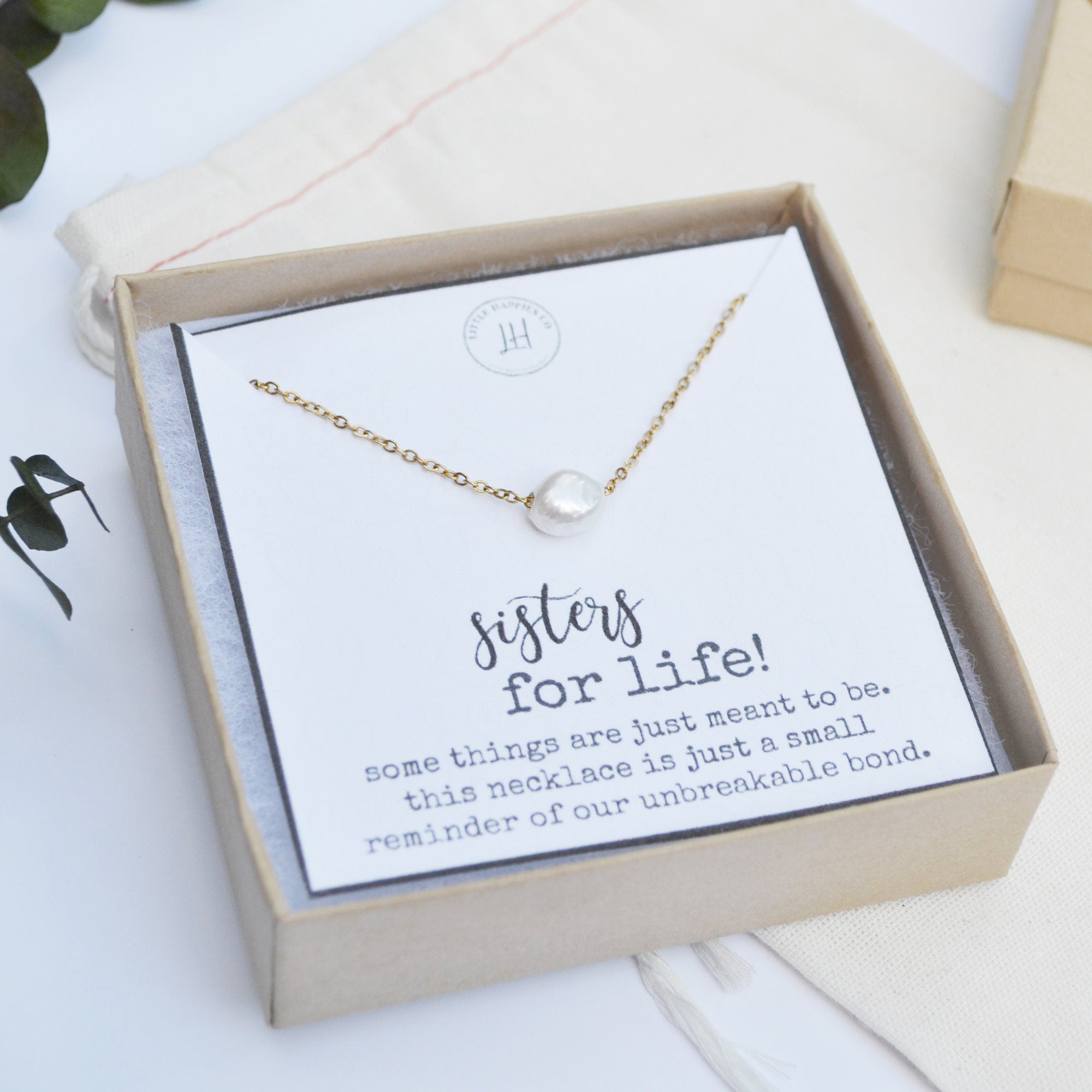 Necklace for Sister, Gift for Big Sister, Sister Gift Ideas, Sister Jewelry Gift, Git for Sister, Sister Appreciation, Sister Birthday Gift