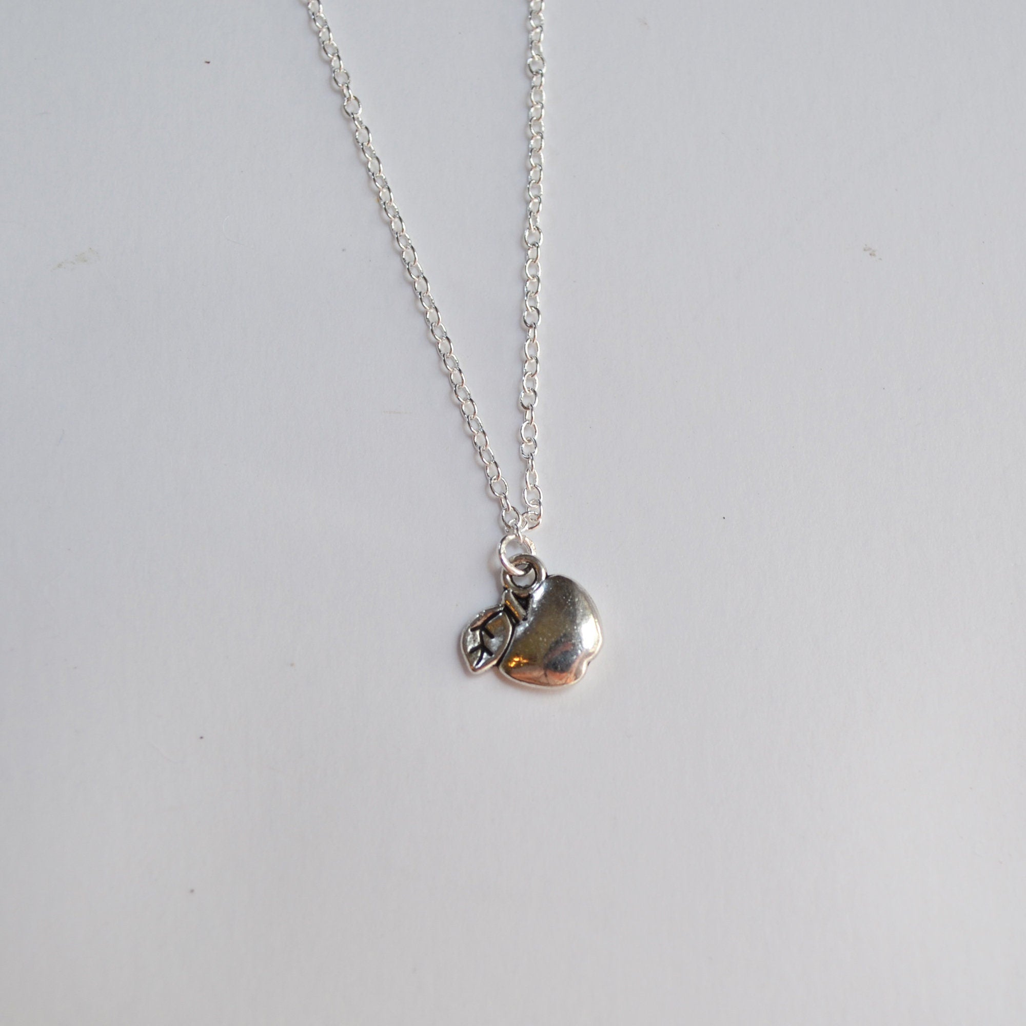 Apple necklace, Christmas Gift for teacher, Teacher gifts, Gift for teacher, Gift for Teacher, Teacher Gift