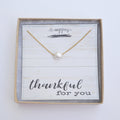 Inspirational Gifts, Thank You Necklace, Encouragement Gifts, Thank You Gift, Appreciation Gifts, Friendship Necklace, Minimalist Necklace