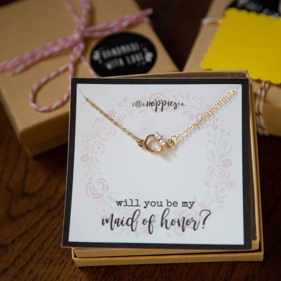 Maid of Honor Gift, Will You Be My Maid of Honor, Maid of Honor Proposal, Maid of Honor Jewelry, Bridal Shower Gift, Pendant Necklace