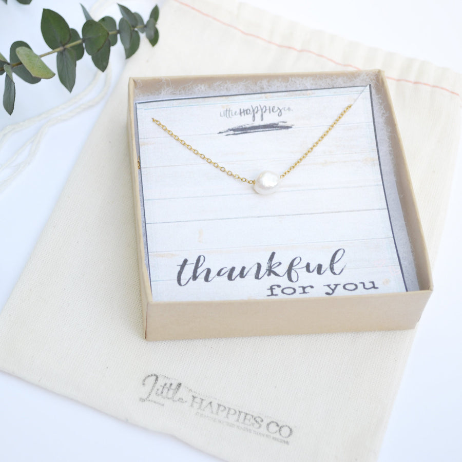 Inspirational Gifts, Thank You Necklace, Encouragement Gifts, Thank You Gift, Appreciation Gifts, Friendship Necklace, Minimalist Necklace