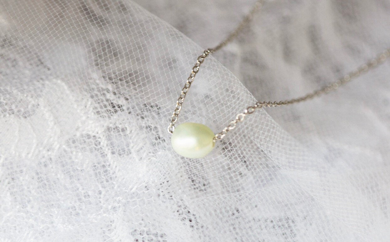 Pearl Necklace Gold, Bestie Necklace, BFF Gift Idea, Friendship Necklace, Bestfriend Gift, Thank You Gift, Bestie Jewelry, (02-001)