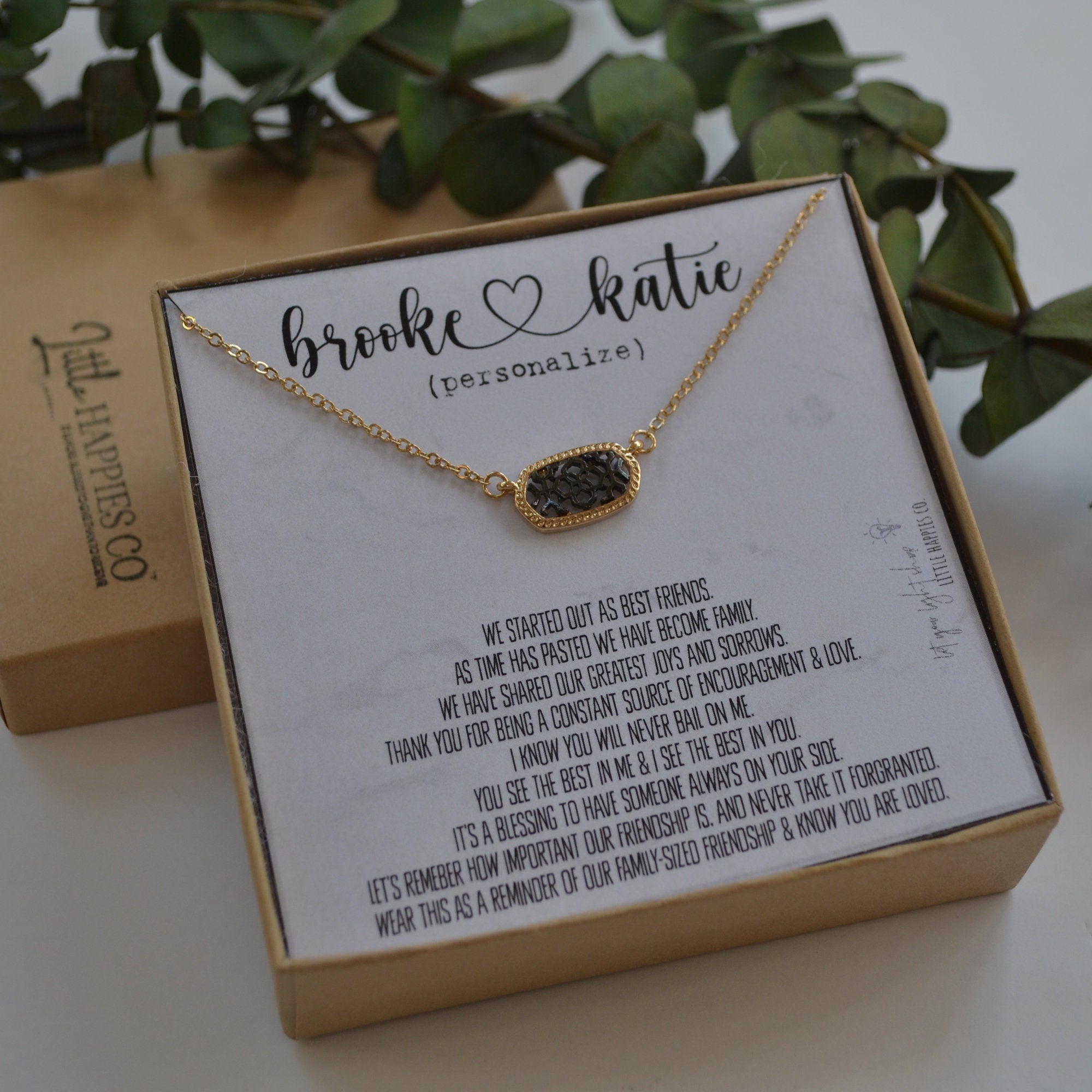 Personalized friend gifts, Sentimental gifts for best friends, Keepsake gifts, Filigree necklace, Birthday gift ideas for best friend female