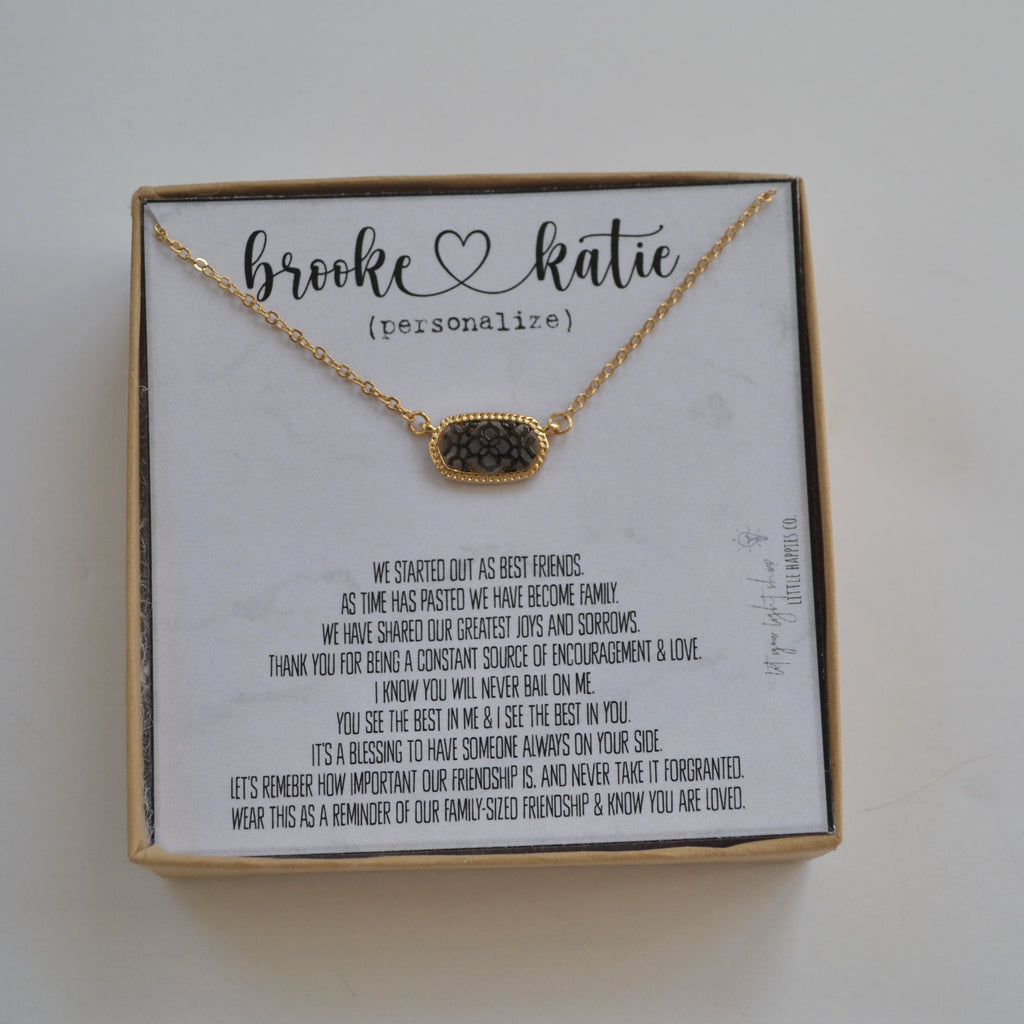 Personalized friend gifts, Sentimental gifts for best friends, Keepsake gifts, Filigree necklace, Birthday gift ideas for best friend female