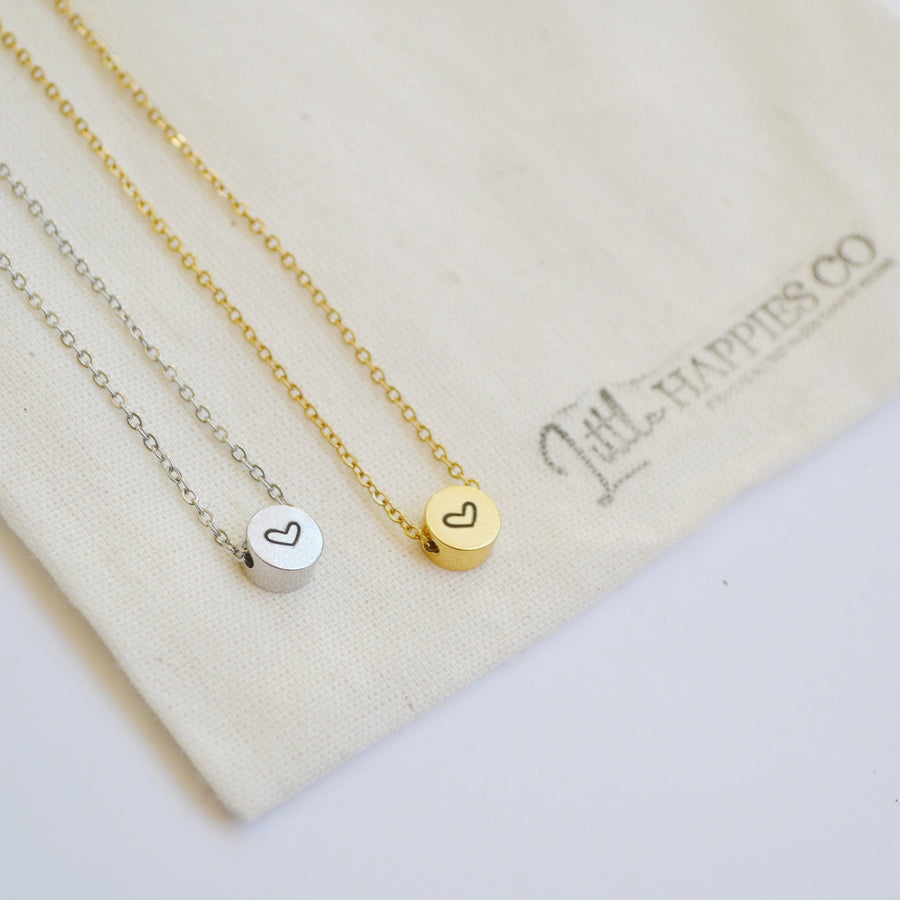 Best friend necklace, heart necklace, friendship necklace, best friend gift, gift for her, friendship gifts, dainty necklace