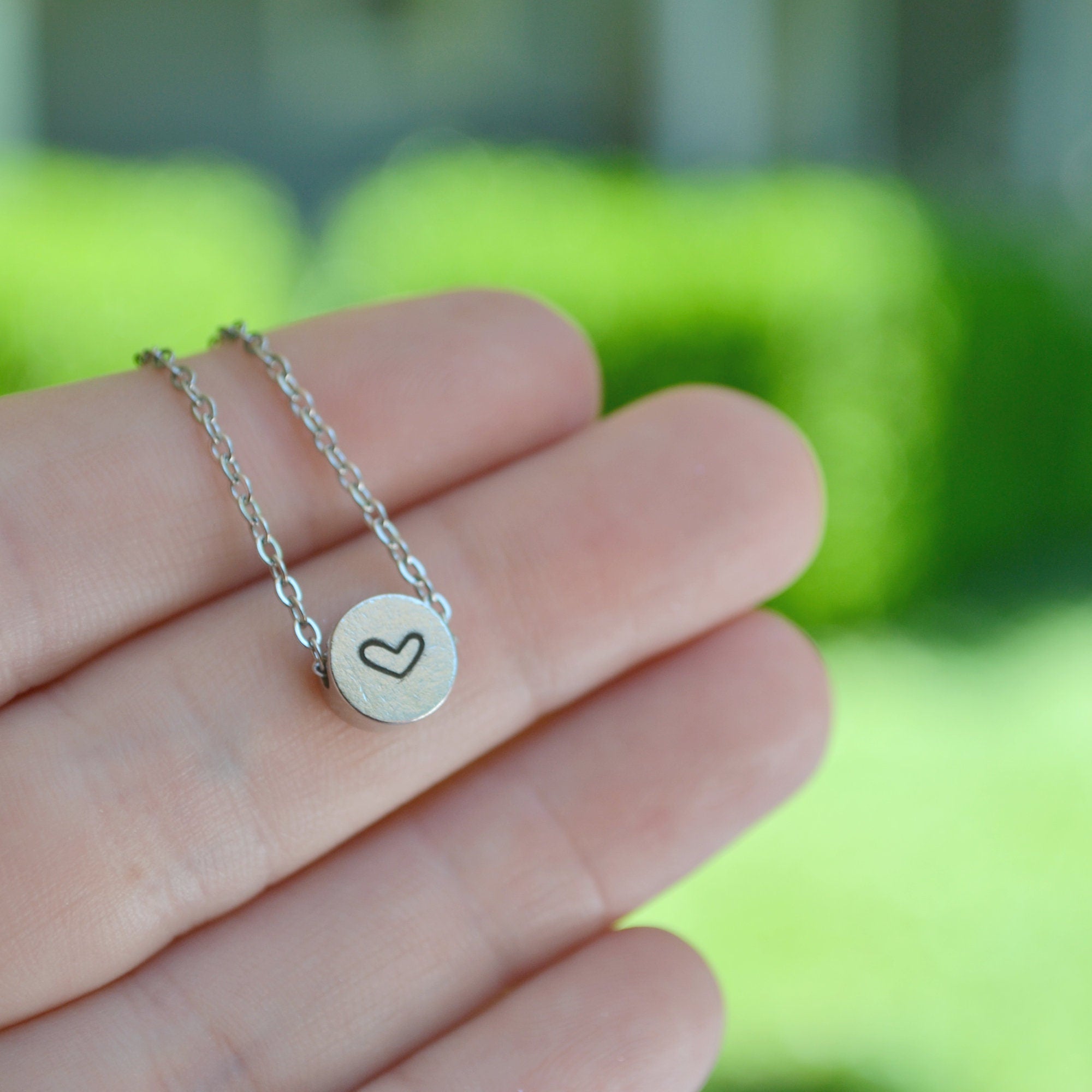 Best friend necklace, heart necklace, friendship necklace, best friend gift, gift for her, friendship gifts, dainty necklace