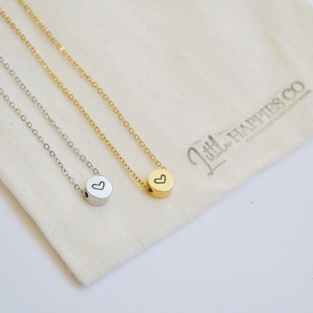 Happy birthday gift, Birthday gifts for her, Best friend gift, Send a gift for friend, Birthday card for her, Silver or gold heart necklace