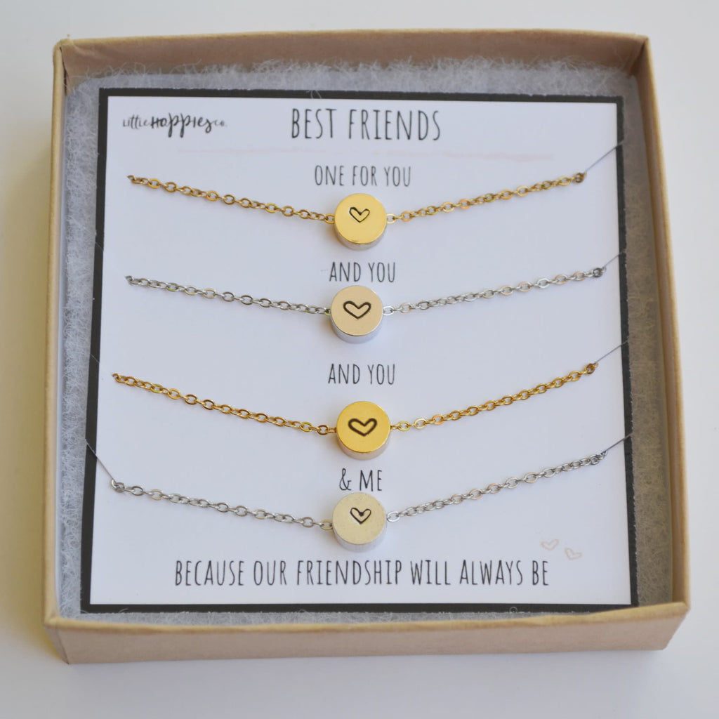 Set of 6 friend necklaces, Set of 6 necklaces, Gift Set of 6 necklaces, Friendship necklaces, Matching necklaces, Best friend jewelry, BFF