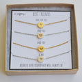 Custom Set of 5 friend necklaces, Set of 4 necklaces, Gift Set of 4 necklaces, Friendship necklaces, Matching necklaces,