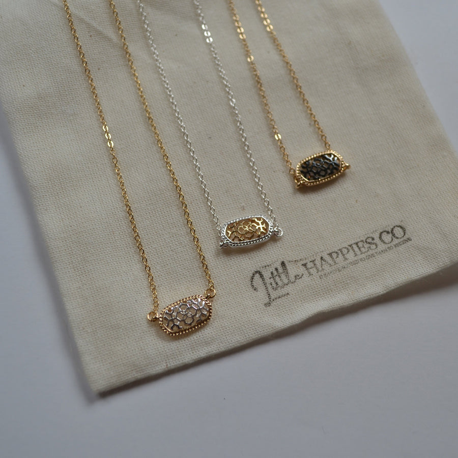 Gift for Wife, 14k White Gold Finish Pendant Necklace and Earrings Set –  Splendiddesignsstore