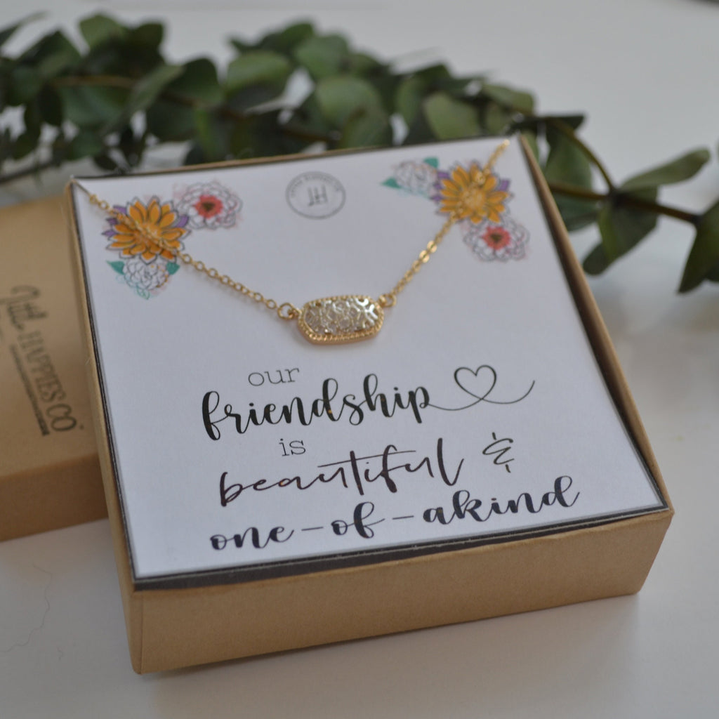 Great friends necklace, Special friend gift, Send a gift to a friend, Thinking of you gift, Best friend birthday gifts for her, Mail a gift